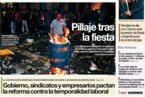 El Periodico 5 de maig 2006 portada